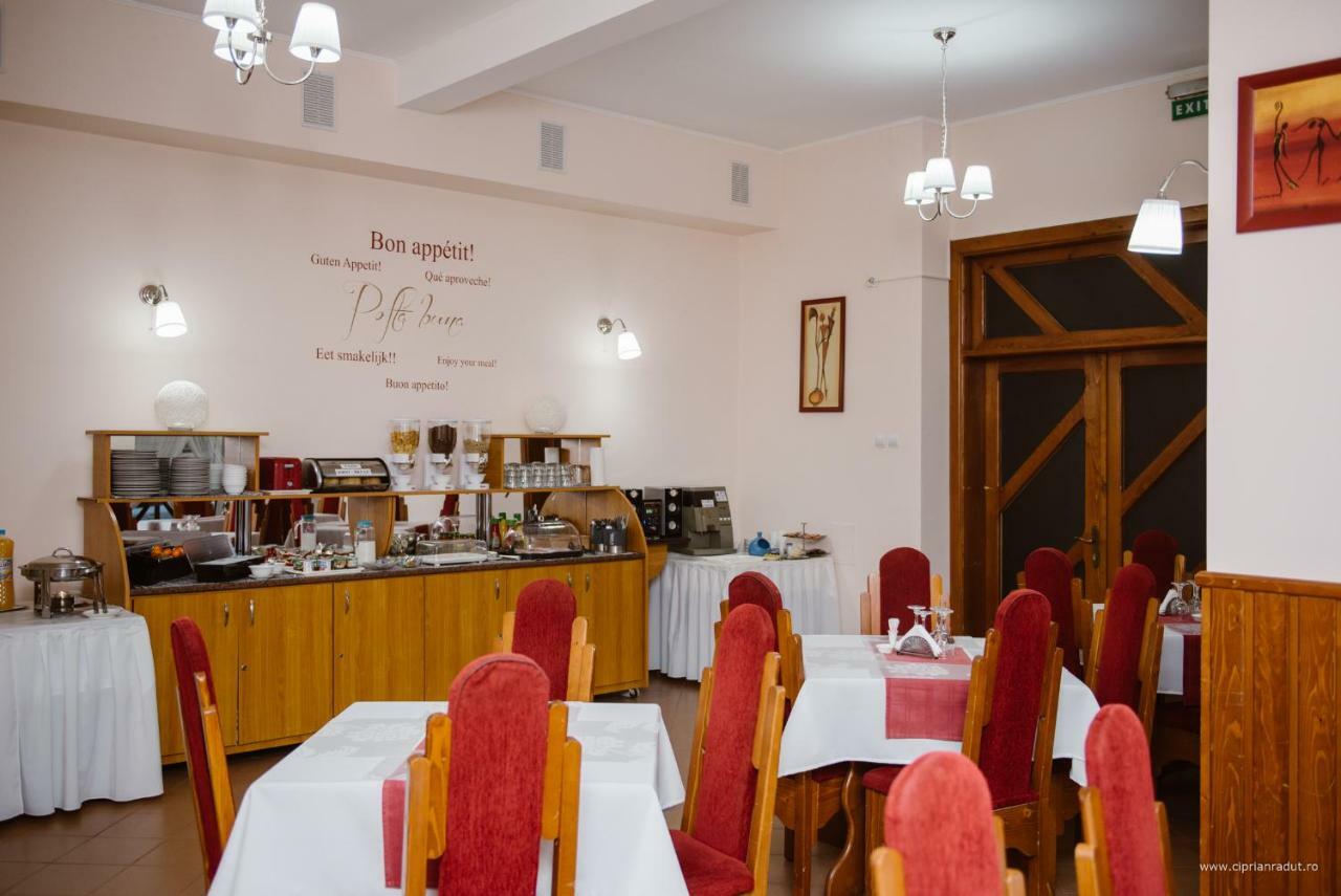 Hotel Iris Tîrnăveni エクステリア 写真